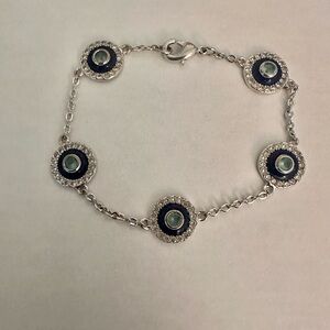 Evil eye costume jewelry bracelet